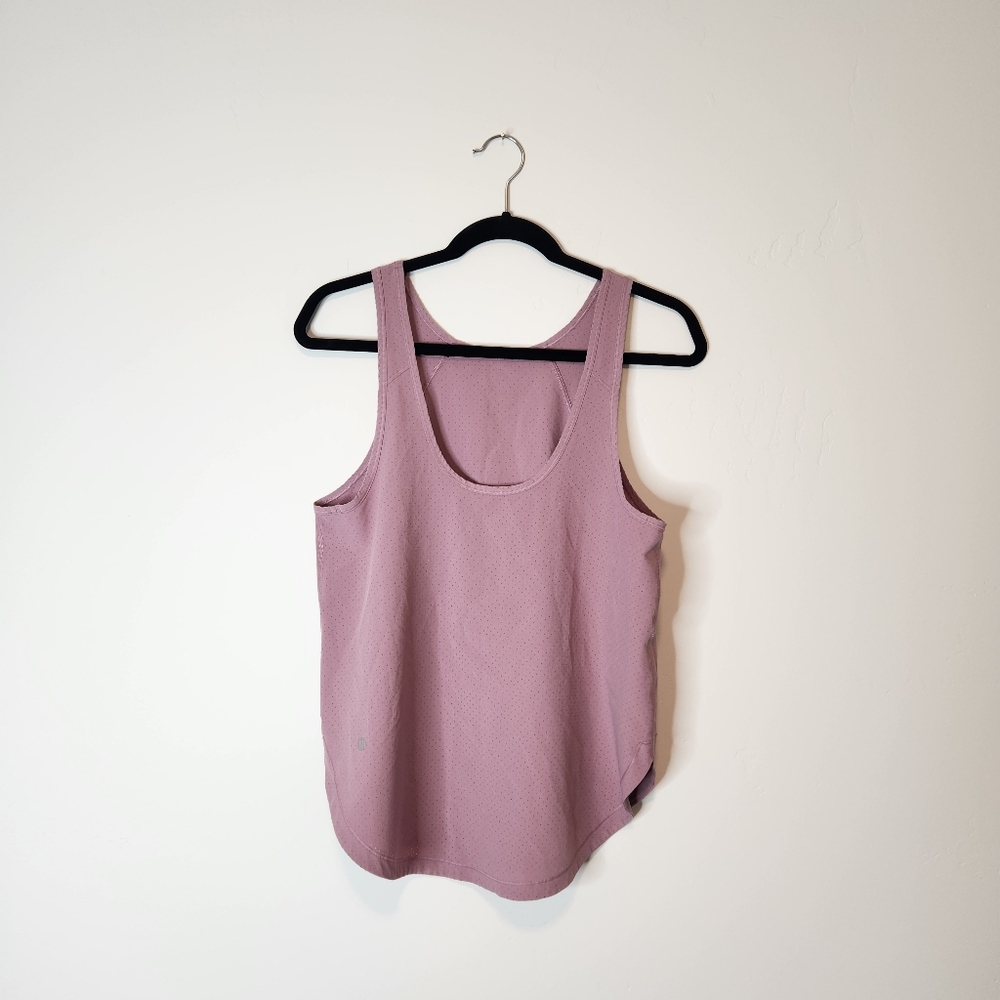 Lululemon Close The Distance Tank In Pink Taupe Size 8 - Picture 3 of 5